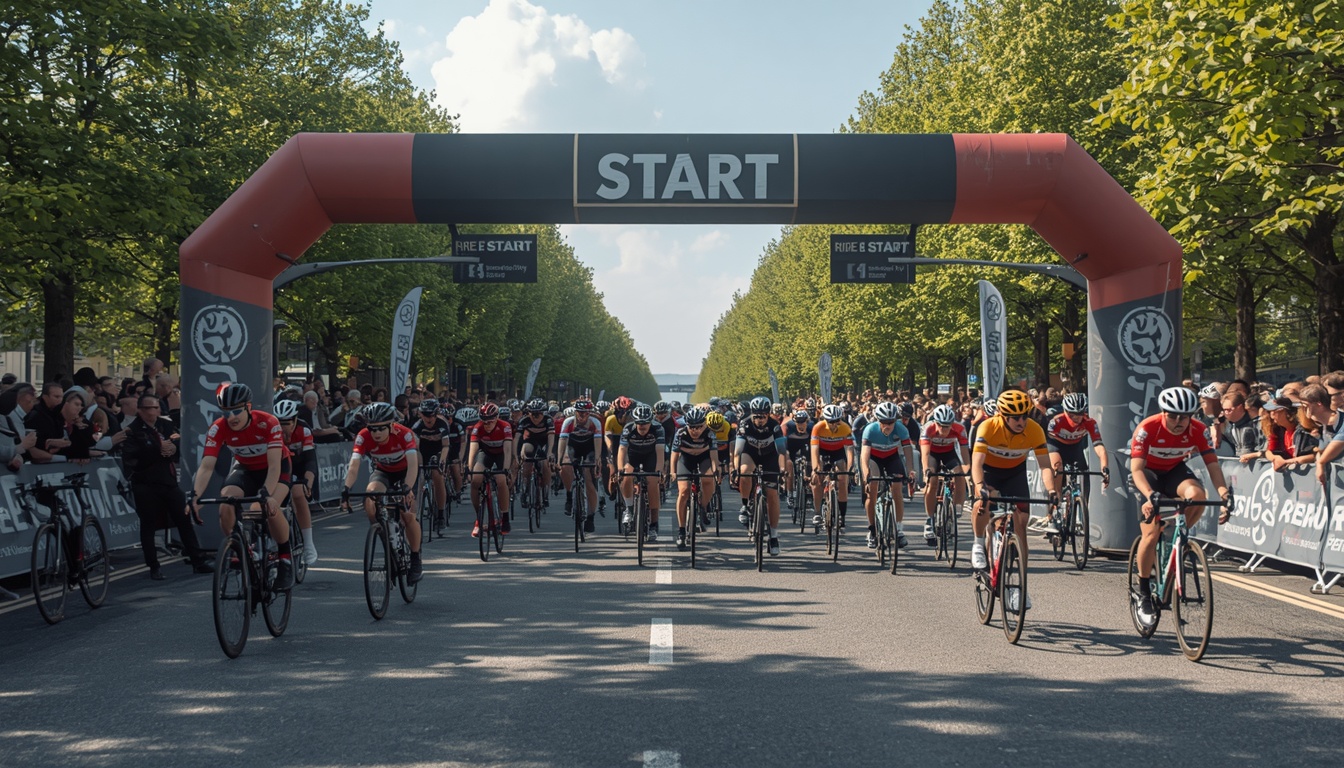 Purgeiodynam cycling event briefing at ride start