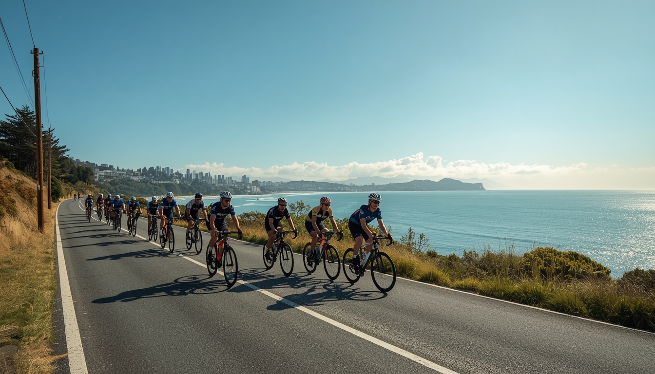 Purgeiodynam group cycling ride along Auckland coast